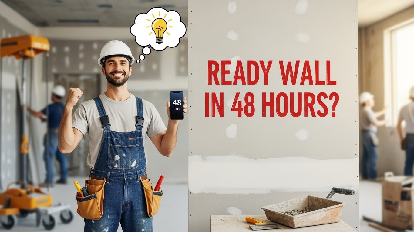 Drywall: Parede Pronta em 48h? Descubra o Segredo da Construção Rápida